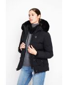 Bénédicte schwarze Langarmjacke mit Stehkragen