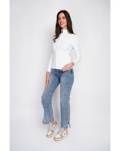 Gilet Bérénice à manches longues naturel