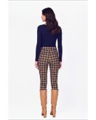 Maglia Amélie in cotone con scollo a V maniche lunghe blu notte