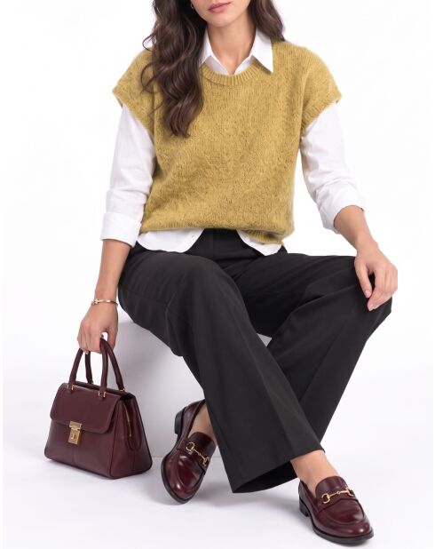 Sophie Mango poncho-trui met ronde hals en ronde hals