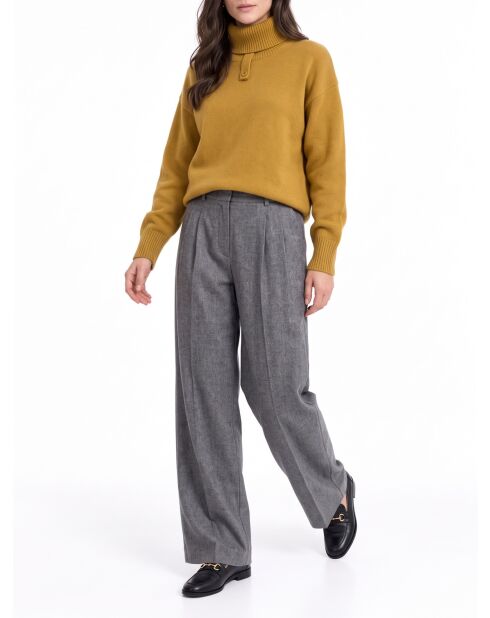 Victoire Wollpullover mit langen Ärmeln und Rollkragen, Mango