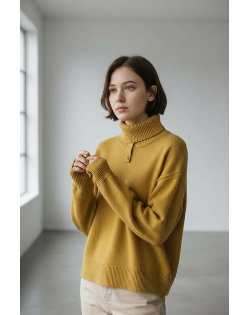 Victoire Wollpullover mit langen Ärmeln und Rollkragen, Mango