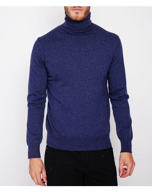 Jersey Clement azul medianoche de manga larga con cuello alto