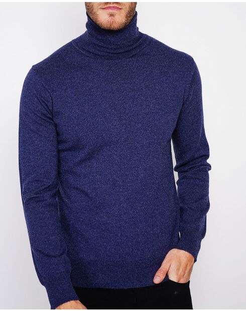Jersey Clement azul medianoche de manga larga con cuello alto