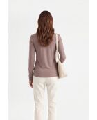 Camiseta estilo desierto de manga larga con cuello redondo de algodón Annabelle
