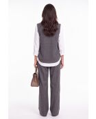 Pull en laine Juliana sans manches loup