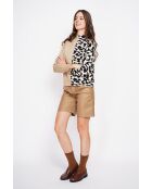 Cassandre Rollkragenpullover mit langen Ärmeln, Nougat