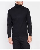 Jersey Elias negro de manga larga con cuello alto