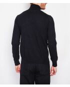 Jersey Elias negro de manga larga con cuello alto