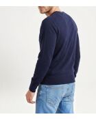 Pull Arthur col V manches longues bleu nuit