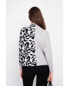 Jersey Carole de cuello alto de manga larga esmerilado