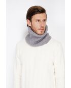 Halsband aus geripptem Flanell-Cashmere-Mix