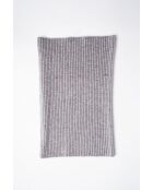 Halsband aus geripptem Flanell-Cashmere-Mix