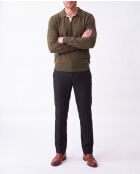 Jersey de cuello polo de manga larga Khaki Paul