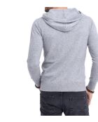 Pull à capuche Gaston manches longues flanelle