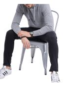 Pull à capuche Gaston manches longues flanelle