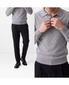 Jersey Etienne con cuello polo y franela de manga larga