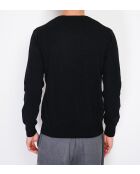 Pull Benjamin col V manches longues noir