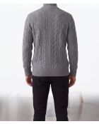 Pull en laine Yvan col camionneur manches longues flanelle