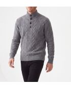 Pull en laine Yvan col camionneur manches longues flanelle