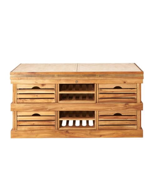 Grand billot en bois massif Aubrac - 180 x 60 x 90 cm