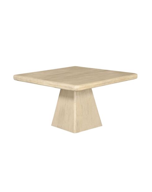 Table en acacia massif modulable en hauteur Archimède - 120 x 120 x 68 cm