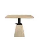 Table en acacia massif modulable en hauteur Archimède - 120 x 120 x 68 cm