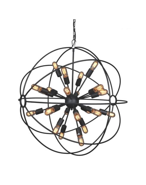 Lustre en métal gris rond D100 cm Spoutnik - 100 x 100 x 100 cm