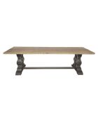 Table rectangulaire en vieux pin massif Magistrale - 280 x 100 x 78 cm