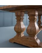Table rectangulaire en vieux pin massif Magistrale - 280 x 100 x 78 cm