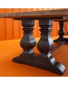 Table rectangulaire en vieux pin massif Magistrale - 280 x 100 x 78 cm