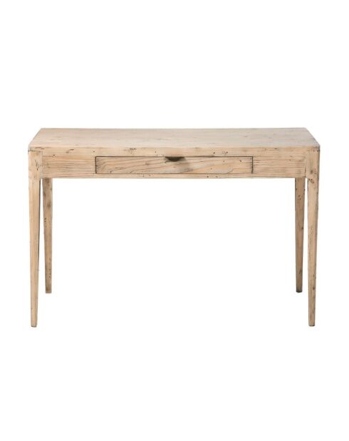 Bureau avec un tiroir en pin massif Henri - 120 x 52 x 77 cm