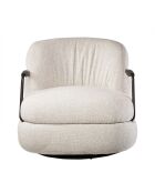 Fauteuil écru Michel - 82 x 92 x 77 cm