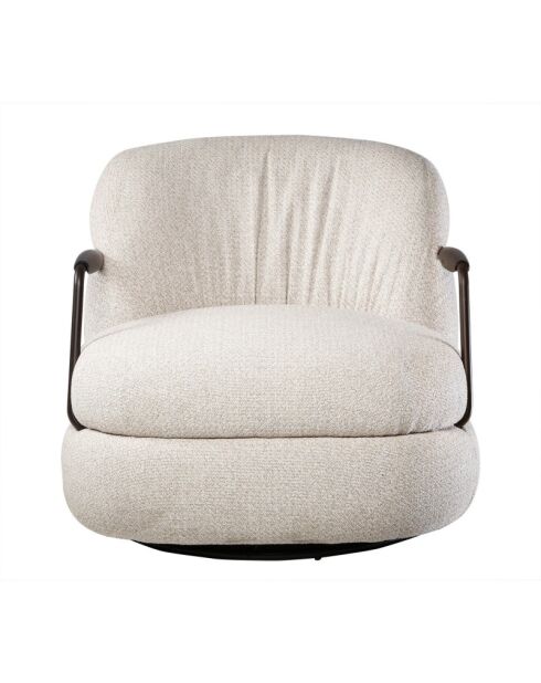 Fauteuil écru Michel - 82 x 92 x 77 cm