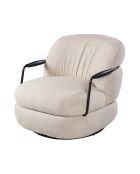 Fauteuil écru Michel - 82 x 92 x 77 cm