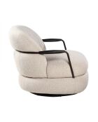 Fauteuil écru Michel - 82 x 92 x 77 cm