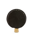 Lampe en métal doré et maille plastique noire H33 cm Maille - 28 x 8 x 33 cm