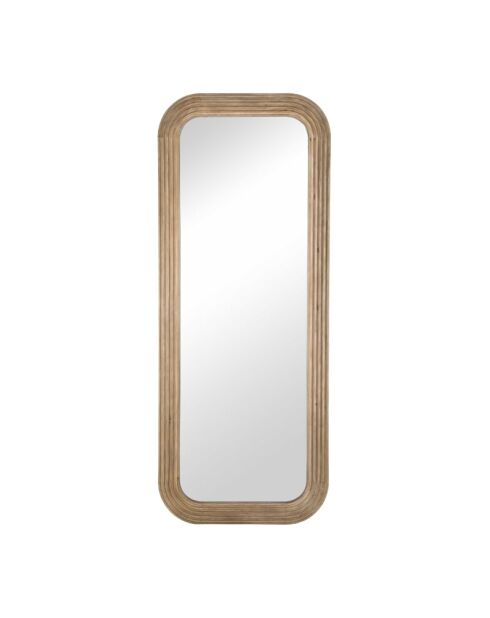 Miroir en chêne massif Finnley - 80 x 3,5 x 200 cm