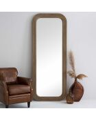 Miroir en chêne massif Finnley - 80 x 3,5 x 200 cm