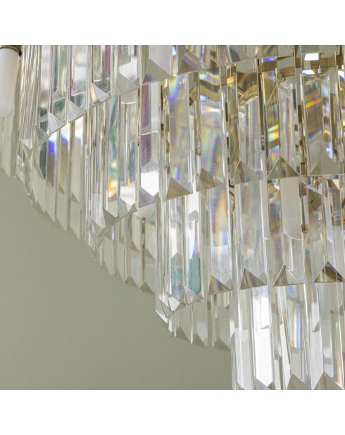 Lustre Fulgurant 22 lampes doré - 82 x 82 x 82 cm