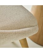 Lot de 2 chaises tapissées écrues Alba - 55 x 61,5 x 82 cm