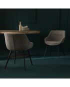 Bridge taupe Colombe lot de 2 - 64 x 68 x 79 cm