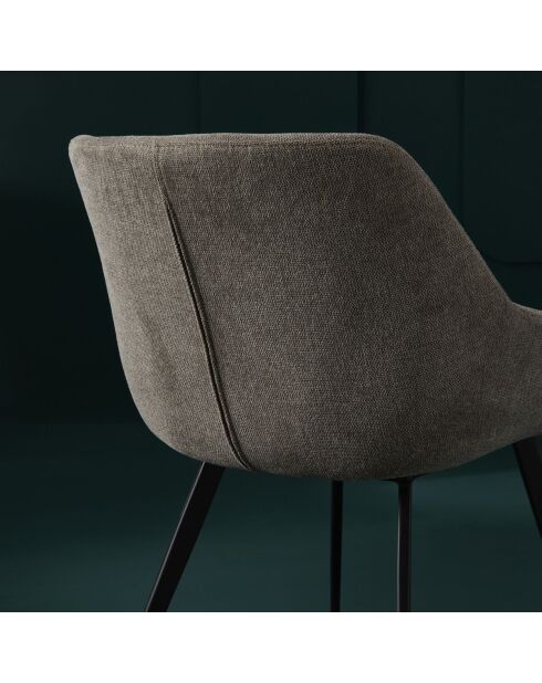 Bridge taupe Colombe lot de 2 - 64 x 68 x 79 cm