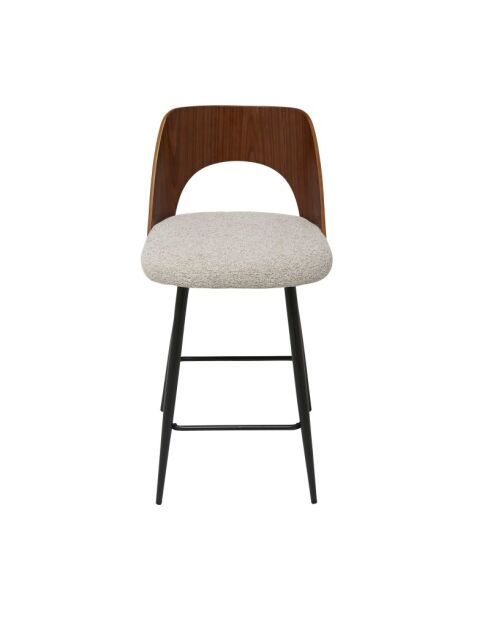 Chaise de comptoir Austin beige - 45 x 47 x 90 cm