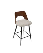 Chaise de comptoir Austin beige - 45 x 47 x 90 cm