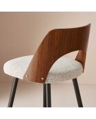 Chaise de comptoir Austin beige - 45 x 47 x 90 cm