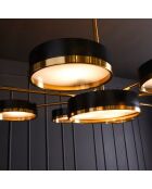 Lustre métal couleur laiton et noir Brooklyn - 140 x 95 x 159 cm