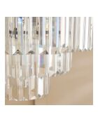Lustre en métal gris Fulgurant - 52 x 52 x 63 cm
