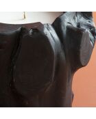 Bougie racine noire moyen modèle - 30 x 25 x 30 cm