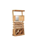 Vinothèque en acacia massif Balthazar - 84 x 38 x 180 cm